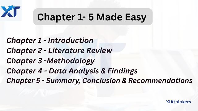 How to Write Chapter 1–5 of a Project (Complete Guide) - Xiathinkers